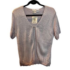 Bentley Women's Sweater 2 fer Light lavender Large